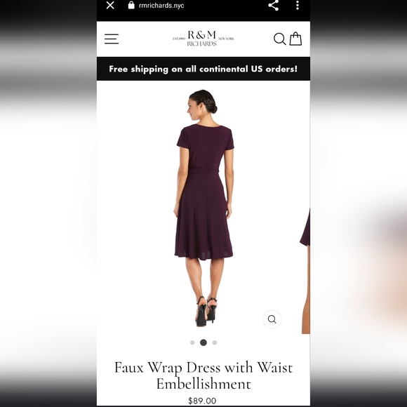 R&M Richards midi dress sz 8 nwot - Picture 5 of 7